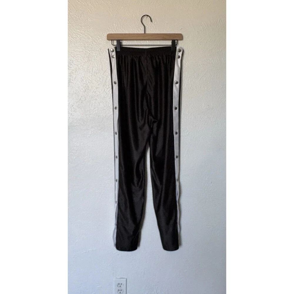 Adidas Unisex Vintage Y2K Black & White Tear Away Track Pants Size Small